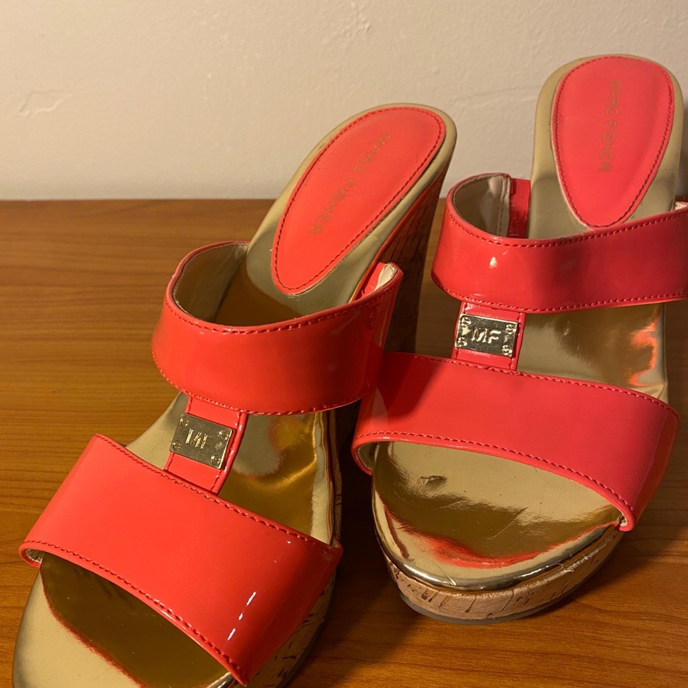 Marc Fisher Coral Wedge Sandals